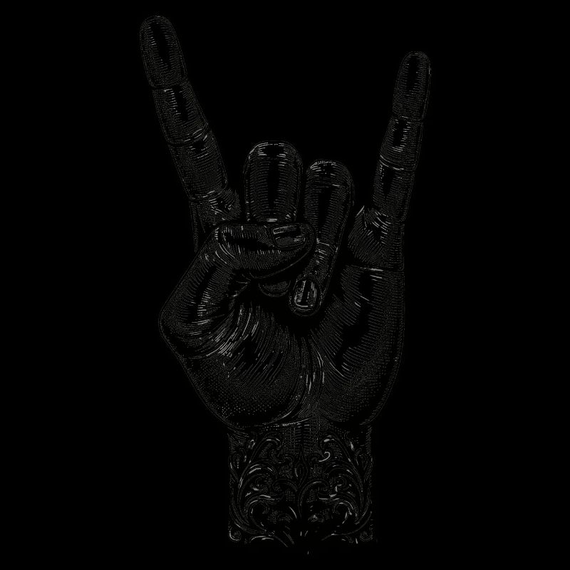 Rock on Hand with Devils Horns