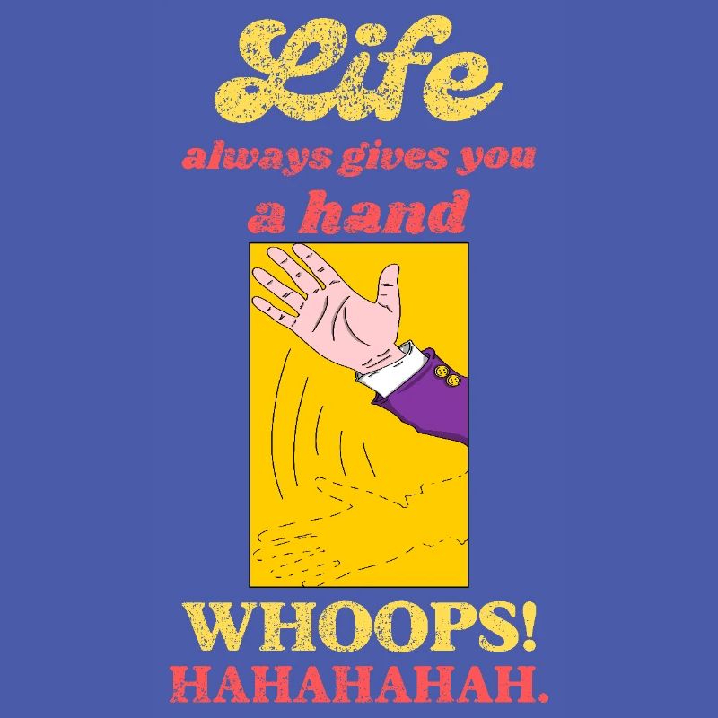 Lustig Sarkastisch Das Leben gibt dir eine Hand Schwarzer Humor