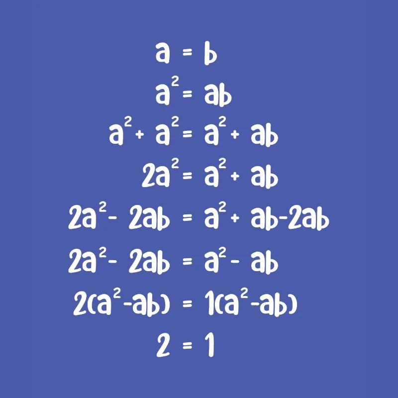Zwei gleich eins Math-Assistent Geschenk