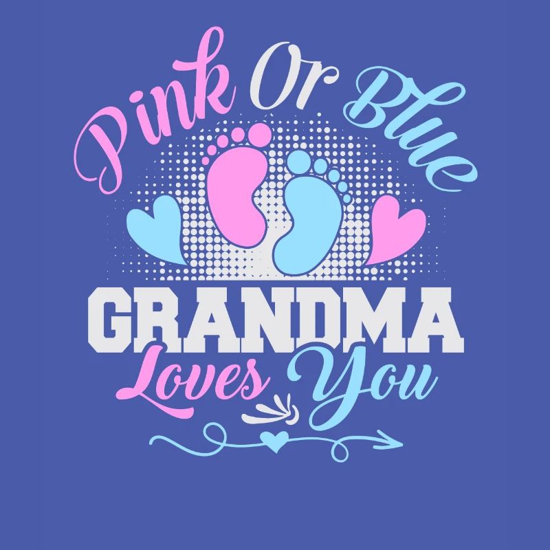 Rosa oder blaue Oma liebt dich Geschlecht enthülle