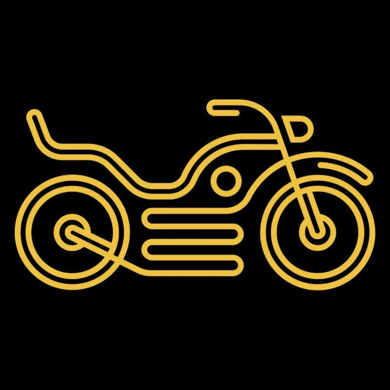 Motorcycle Logo Gold