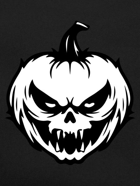 Halloween pumpkin grimace