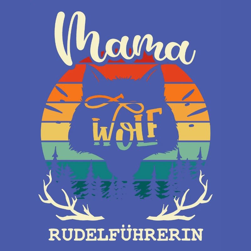 Mama Wolf -Rudel Muttertag Mutter Geschenk Familie