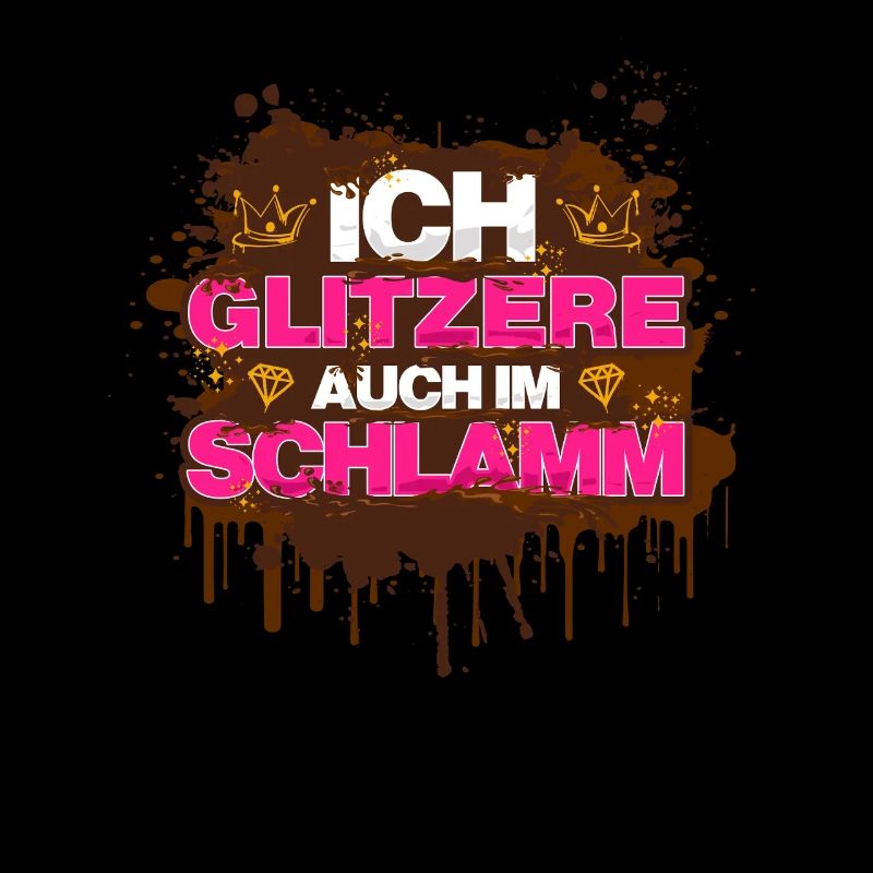 Je paillette boue course boueuse