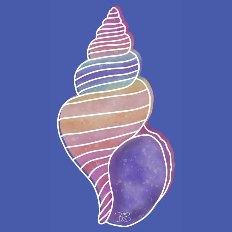 « Snail Shell », Boho Line Art Design, « Shells »