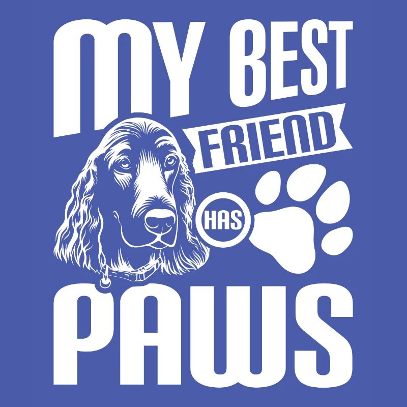 My best fruebd has paws cocker spaniel