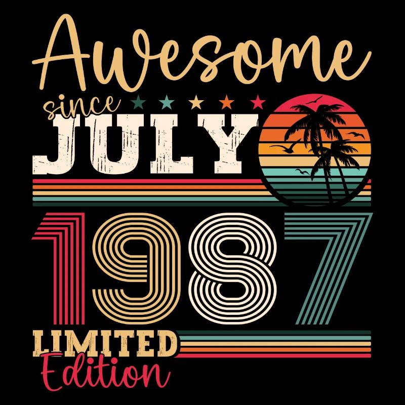 Awesome since Juli 1987 35. Geburtstag Herren Fun