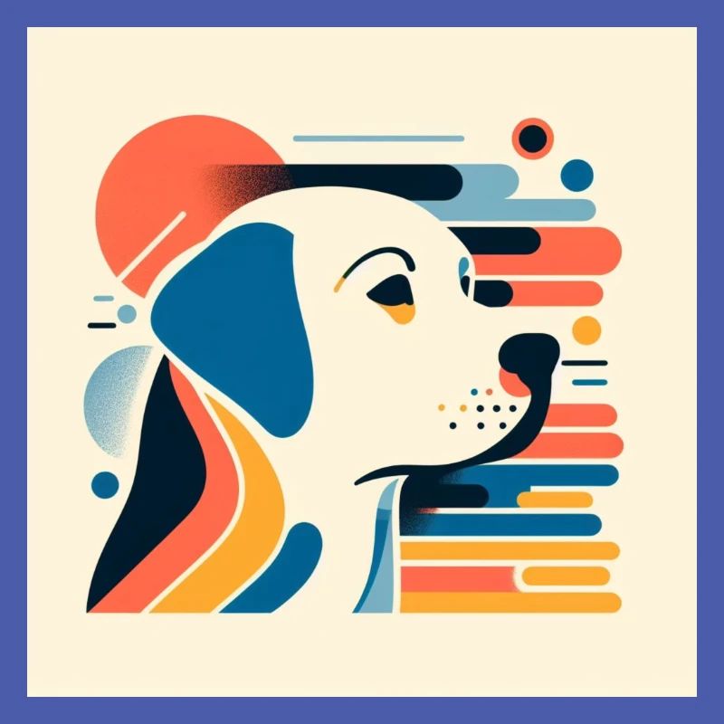 Labrador Risography Vector Styles