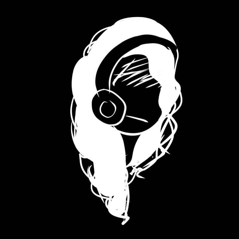 kopfhörer musik kopf traurig