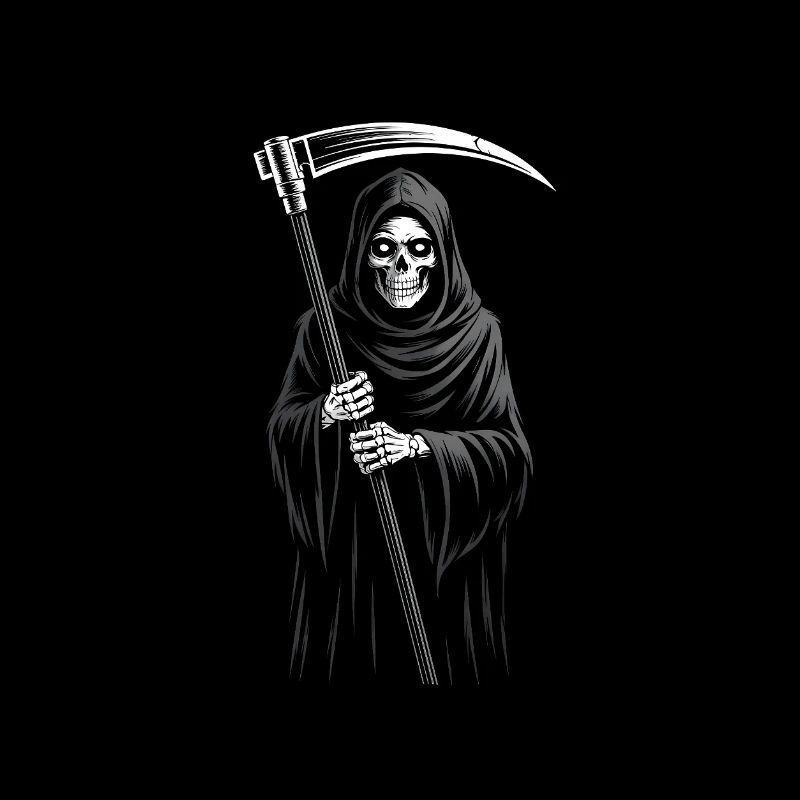 Grim Reaper - Stunning Skeleton Time Quote