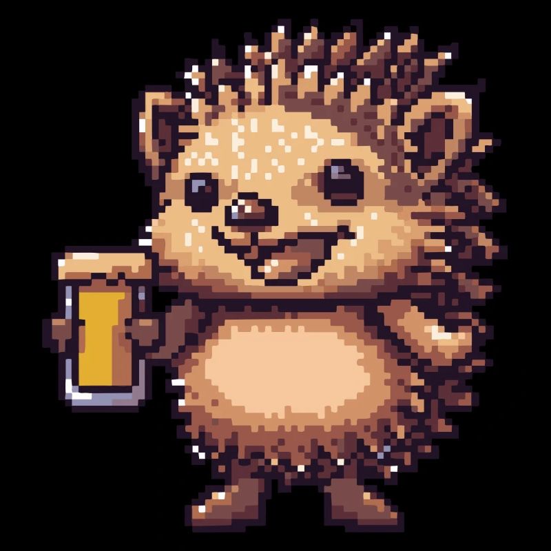 Igel Bier Pixel
