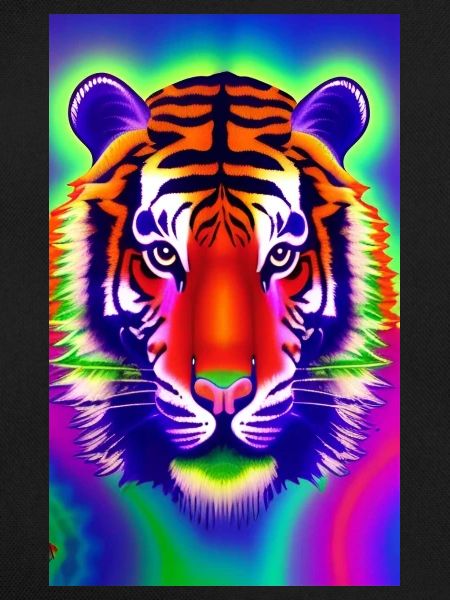 Psychedelic tiger