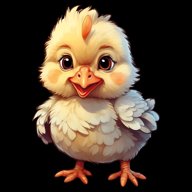 Petit poussin mignon