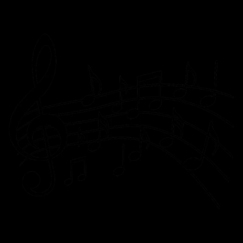 Musical Notes Variant 2 Black