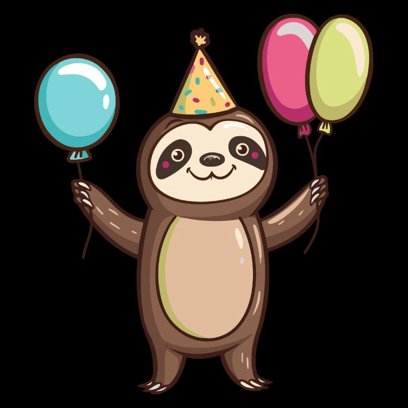 Faultier Geburtstag Comic