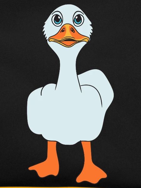 Funny Middle Finger Duck