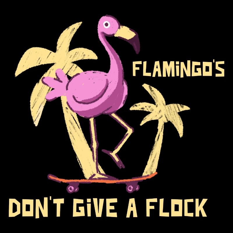 Flamingo Sommer Design mit Spruch