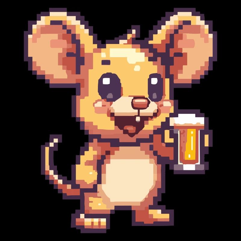 Mouse Beer Pixel