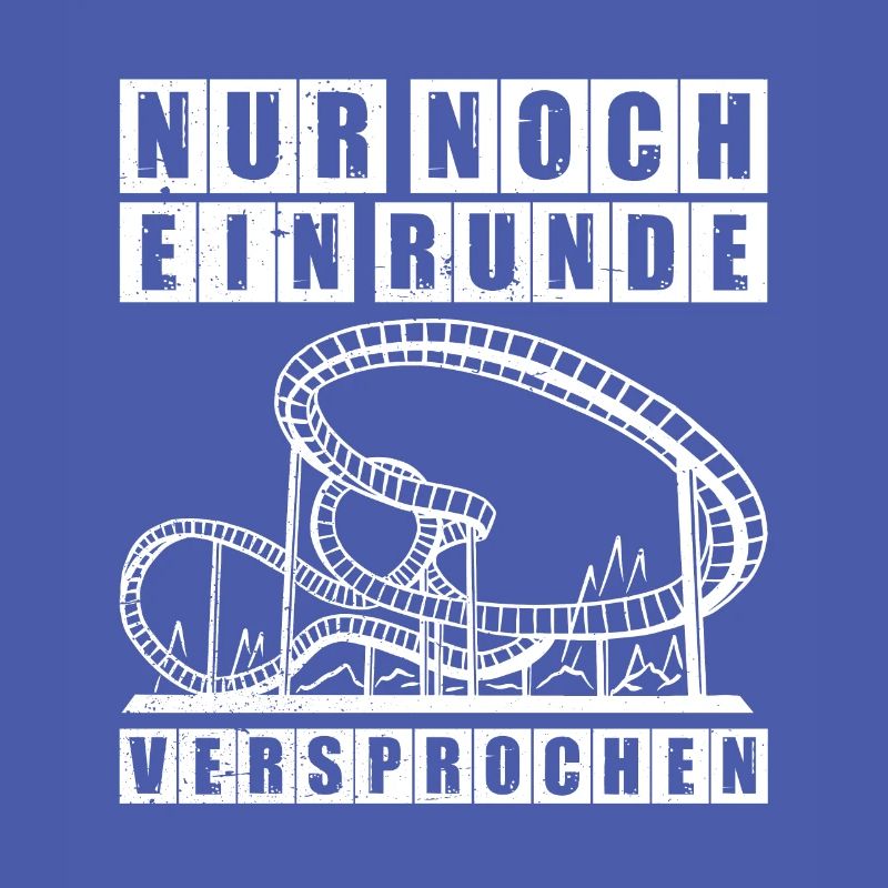 Eine Runde Freizeitpark Rollercoaster Achterbahn