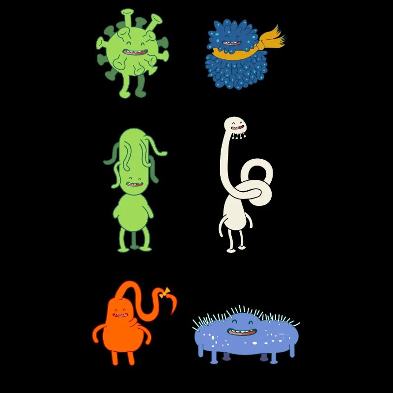 Douces bactéries et virus - grippe, E.Coli