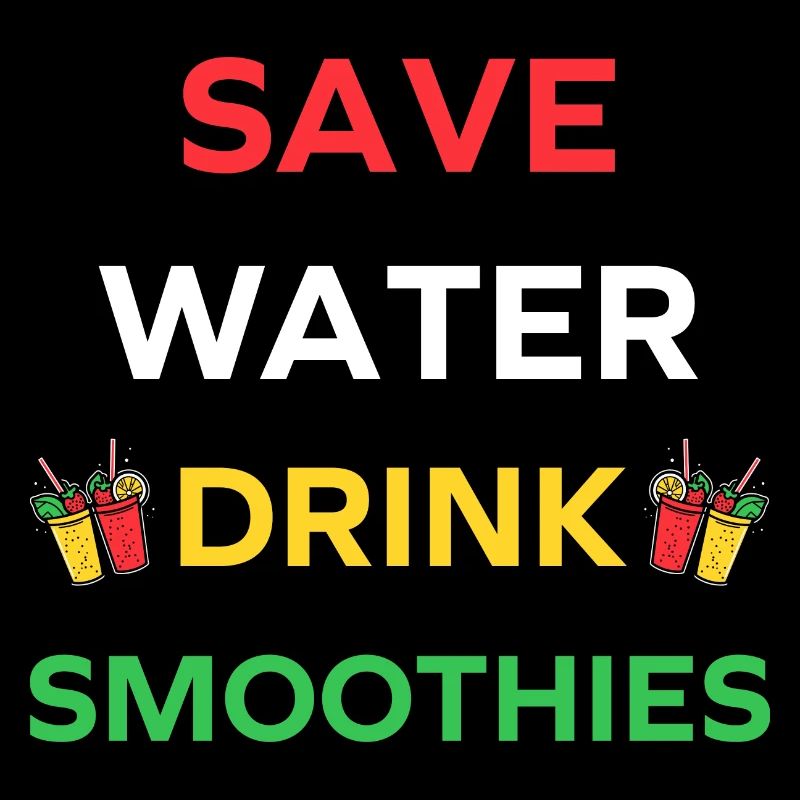 Save water drink smoothies