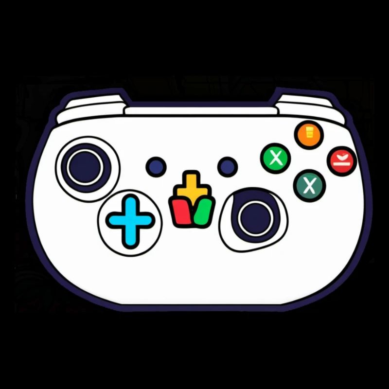 White Video Game Controller