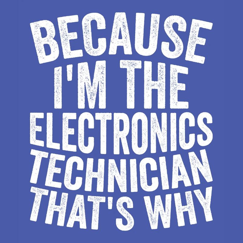 Because I'm the electronics technician