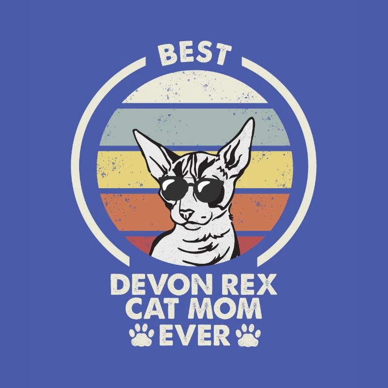 Maman chat - Devon Rex Chat