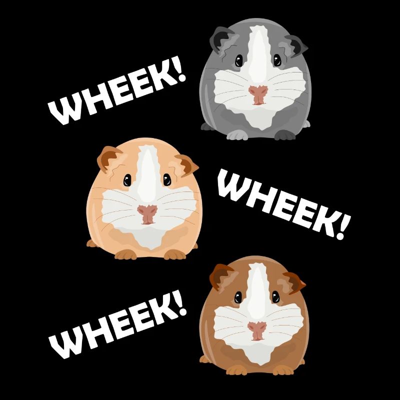 Trois cochons d'Inde mignons - cadeau - wheek wheek