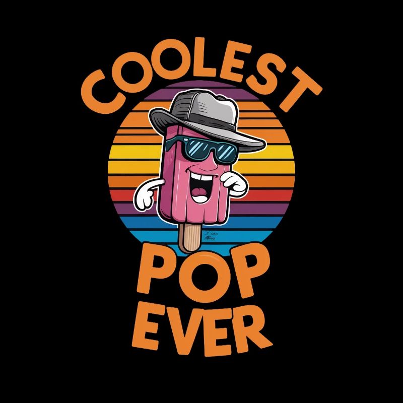 Pop le plus cool de tous les temps Papa popsicle amusant