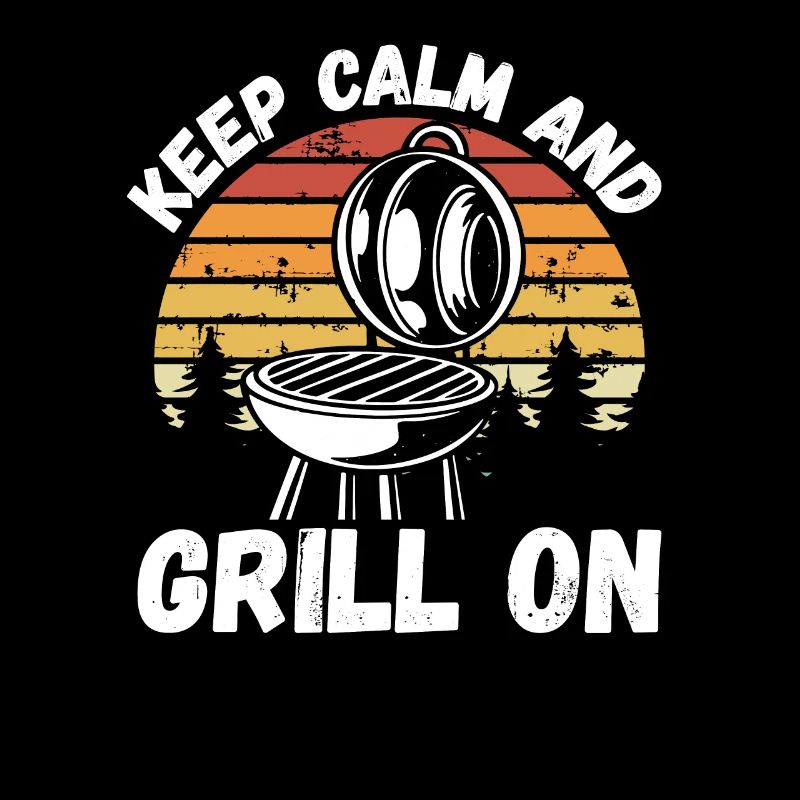 Keep calm and barbecue on retro
