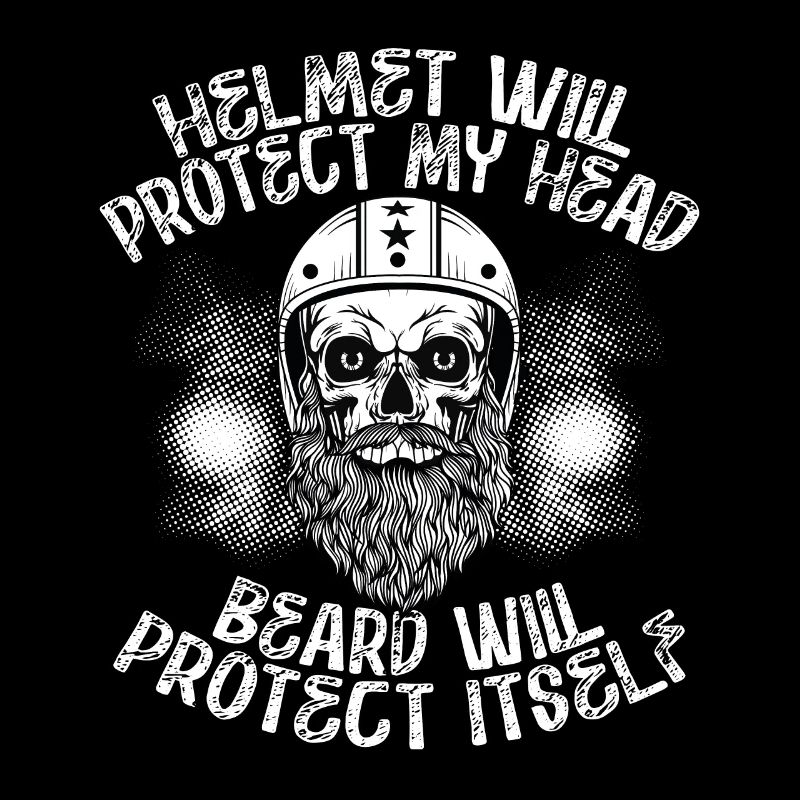 Motorradhelm Bart