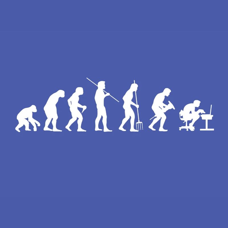 Evolution der Menschlichen Arbeit Computerarbeit