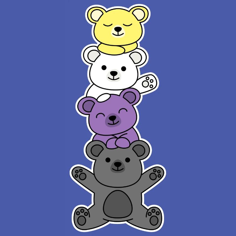 Non-binary flagbear design for proud enbys