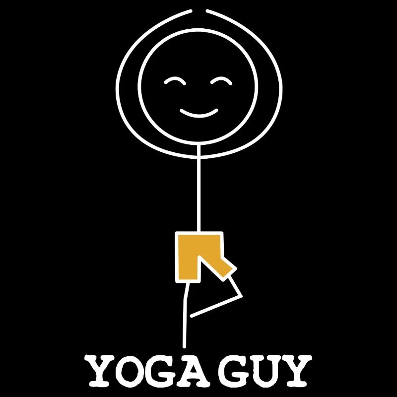 Yoga Man Relaxation Exercise Scribble Sports