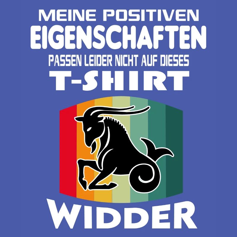 Geburtstag Sternzeichen Retro Widder