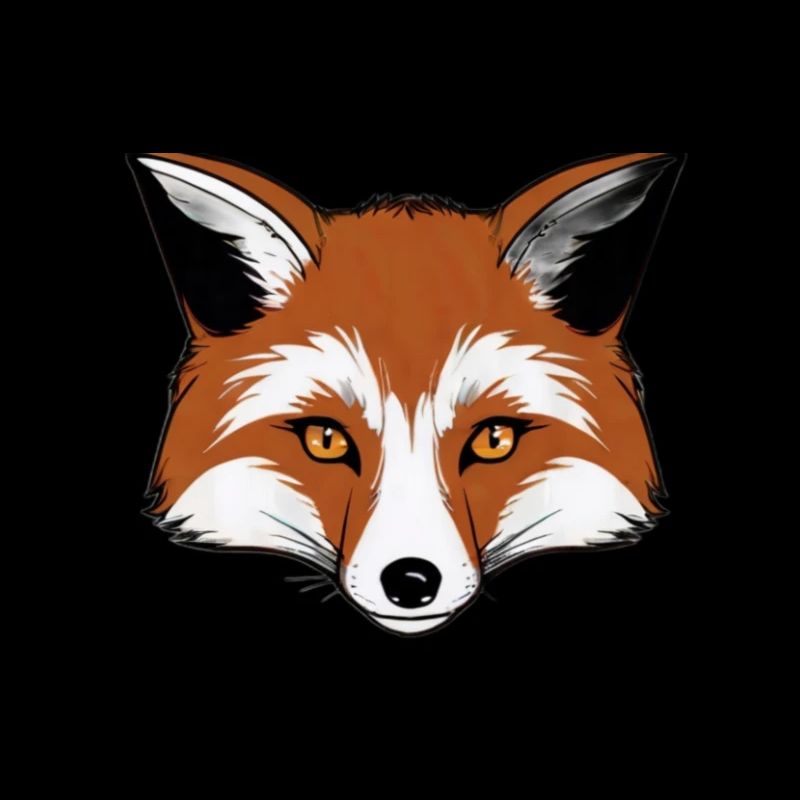 Comic Fox Head