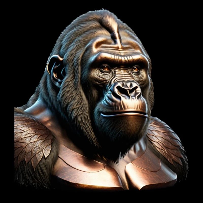 Le gorille de bronze