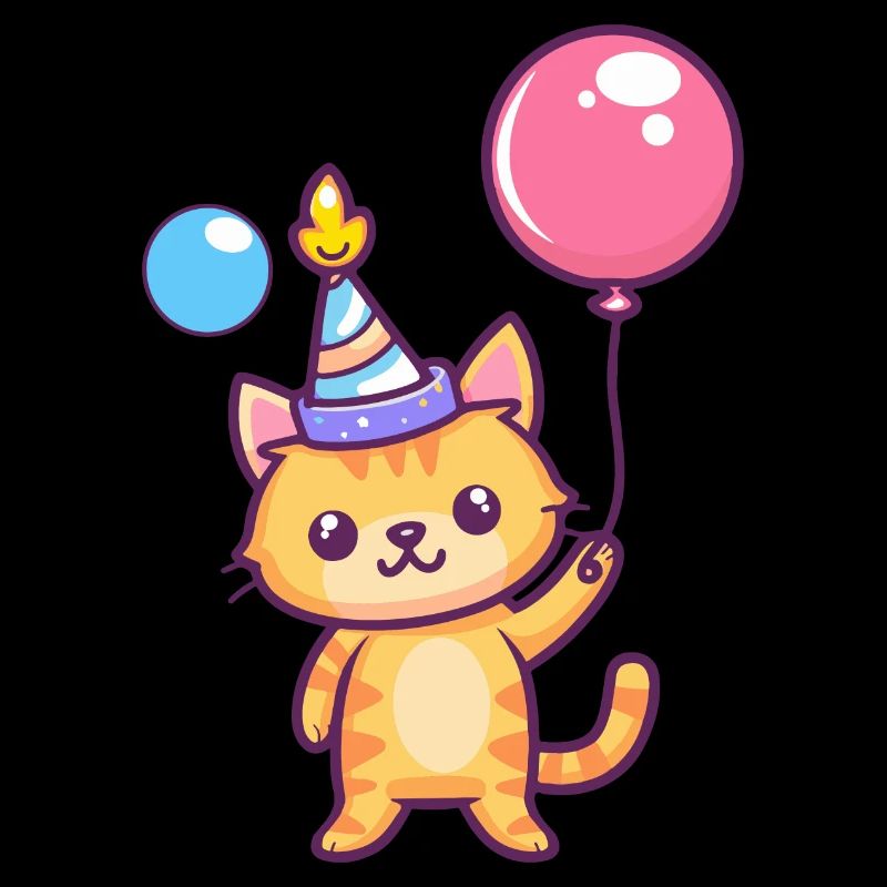 Bande dessinée d’anniversaire de chat