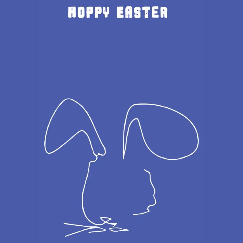 Minimalist Design | Rabbit | Easter | Gift