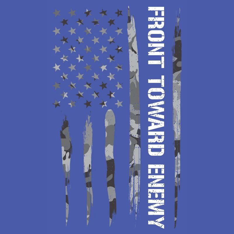 Front Toward Enemy - American Flag