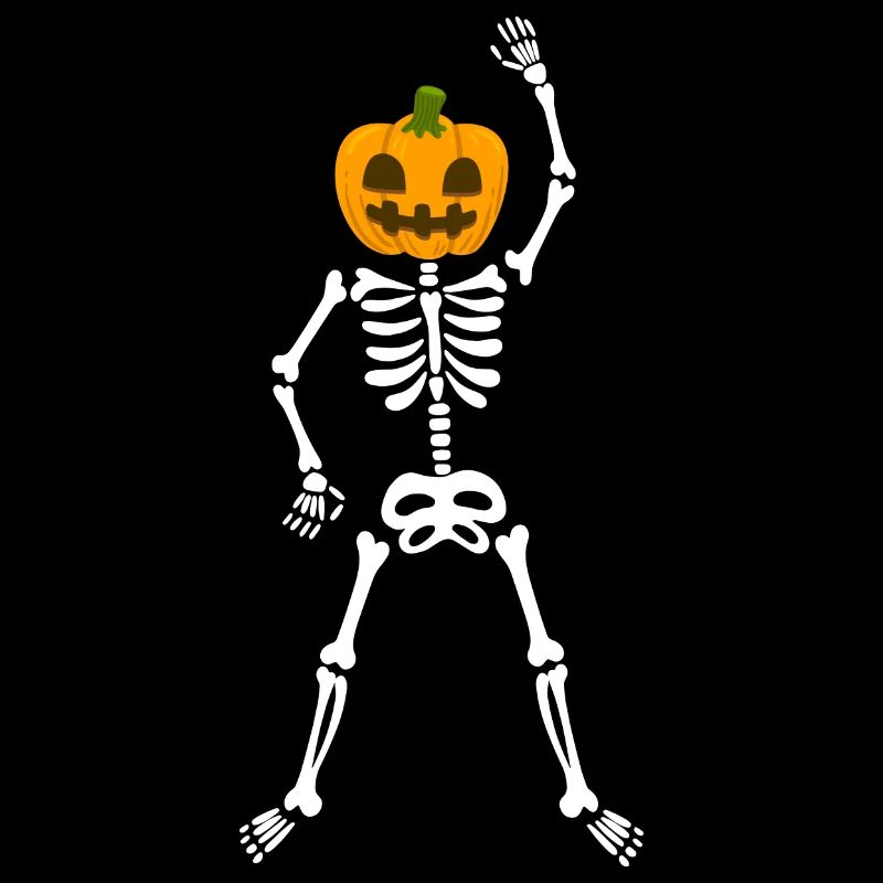 Happy Halloween Pumpkin Skeleton Workout Training