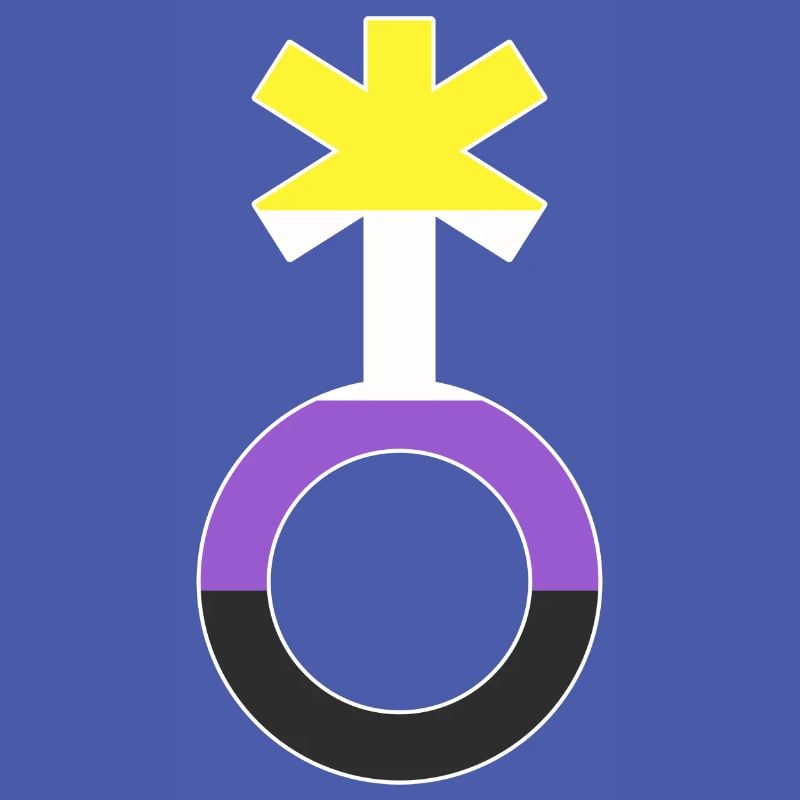 Nonbinary Gender Neutral Symbol Nonbinary