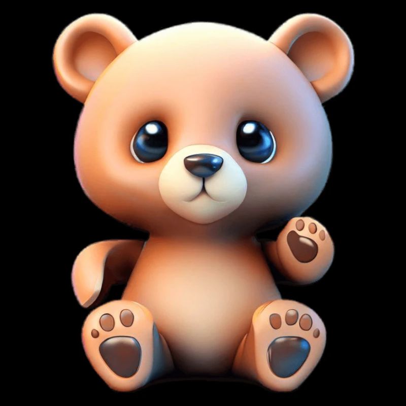 Mignon ours en peluche