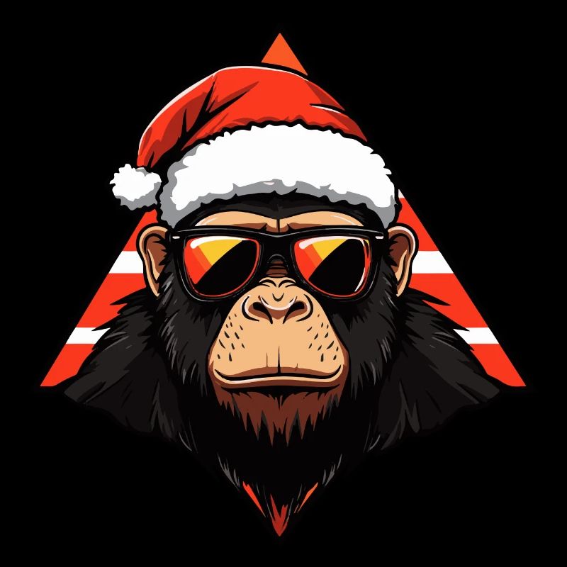 Monkey Christmas Cool