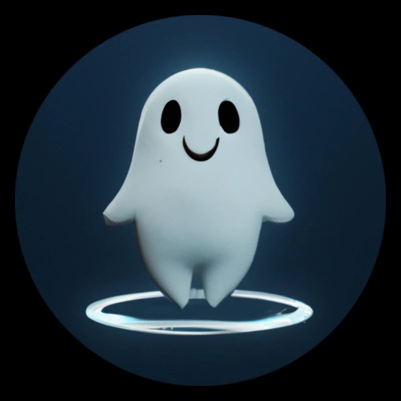 Little ghost levitating in space