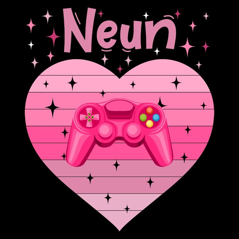 Mädchen Tochter 9. Geburstag Gaming Controller