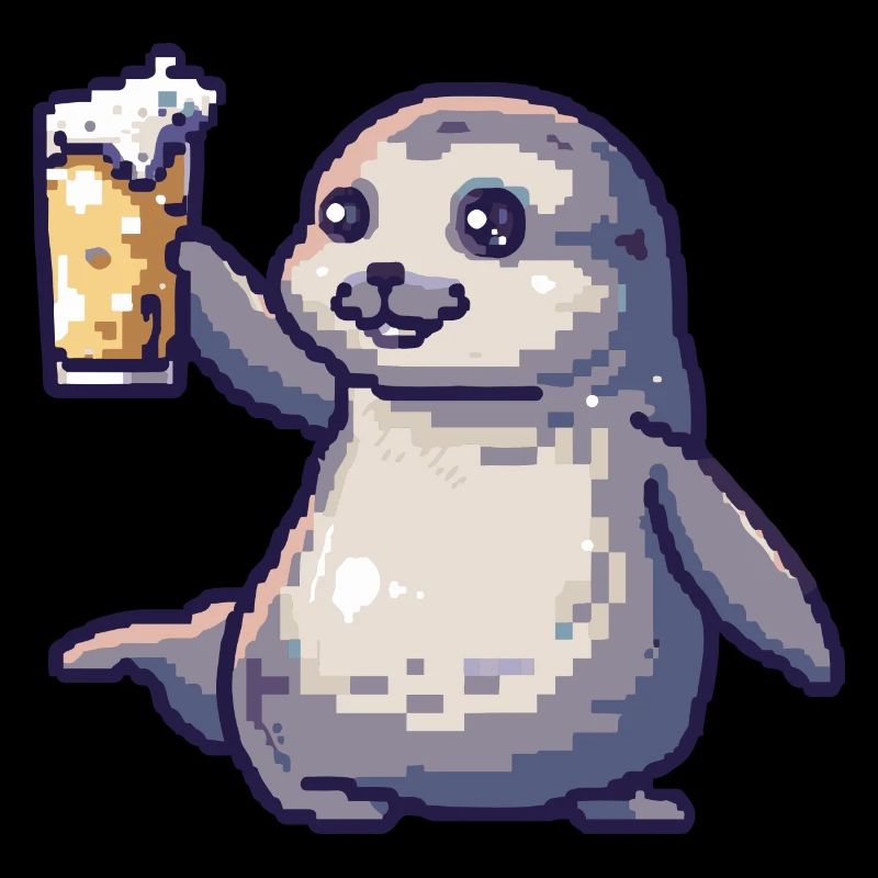 Robbe Tier Bier Pixel
