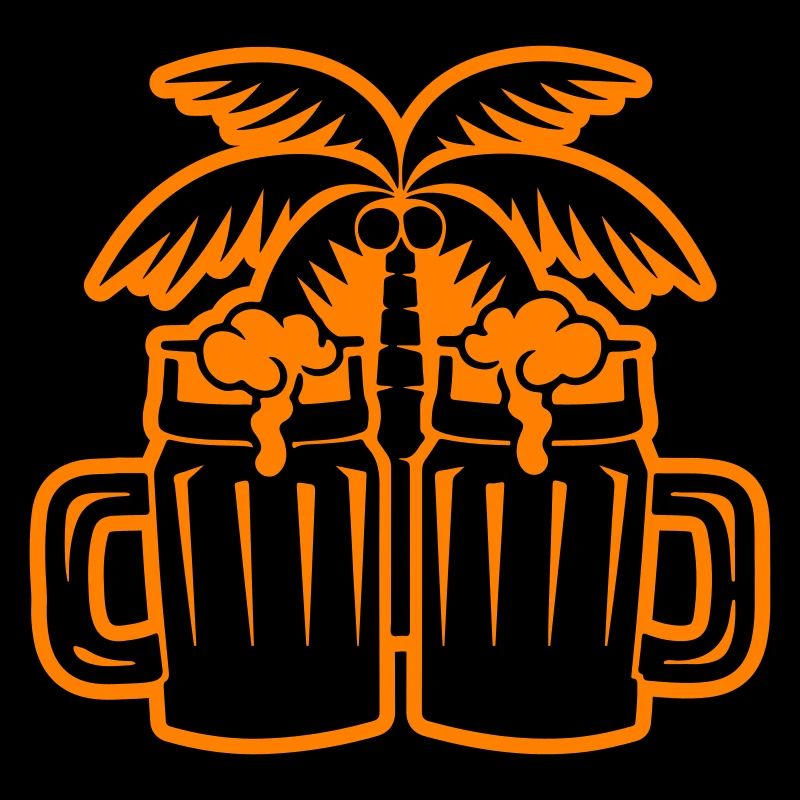 Beer Beach Palm Trees Island