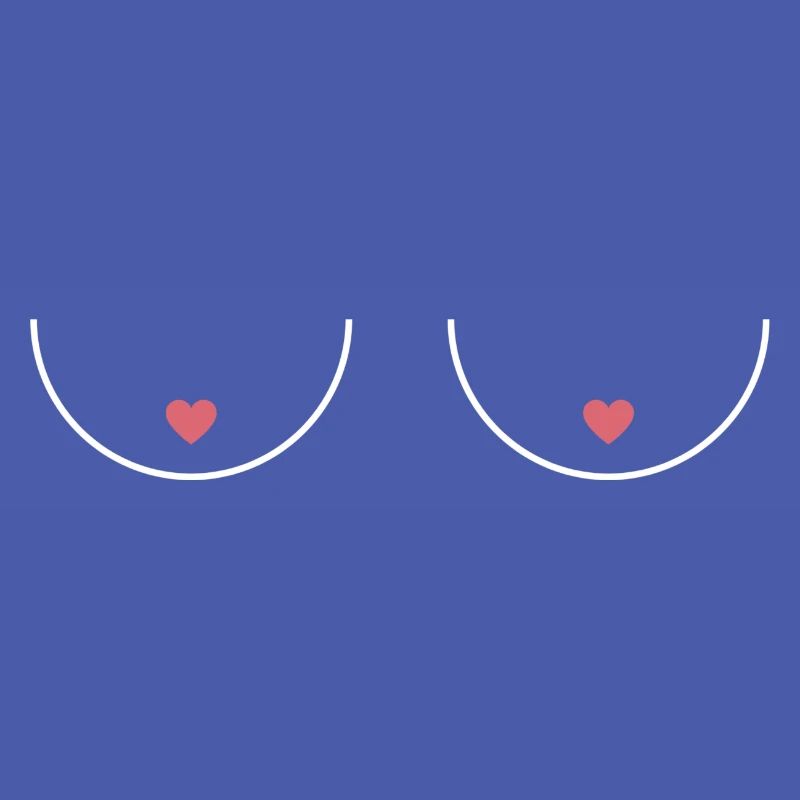 Nippel Brust Boobs Statement lustig Geschenkidee